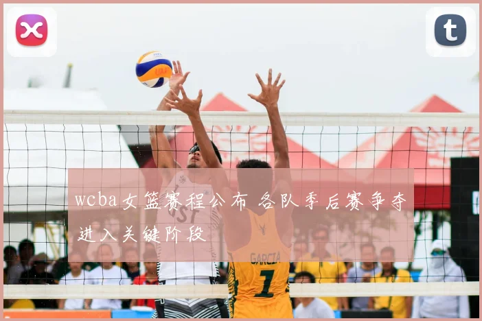 wcba女篮赛程公布 各队季后赛争夺进入关键阶段