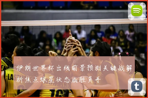 伊朗世界杯出线前景预测关键战解析焦点球星状态成胜负手